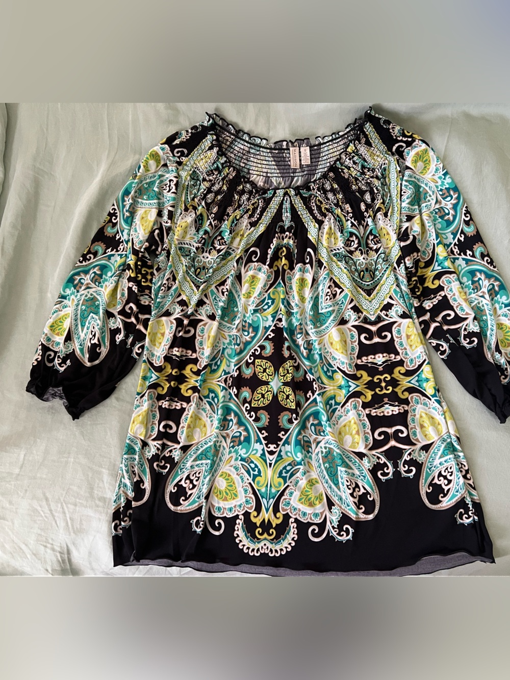 Madison 3/4 sleeve relaxed fit top - S